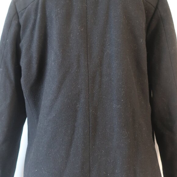 Mens Soul of London Black Wool Blend Jacket Pea Coat M - Picture 7 of 16